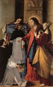 MAINO, Fray Juan Bautista The Virgin,with St.Mary Magdalen and St.Catherine,Appears to a Dominican Monk in Seriano Spain oil painting artist